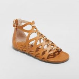 Stevies Girls’ Soundtrack Caged Slide Sandals Sz 3